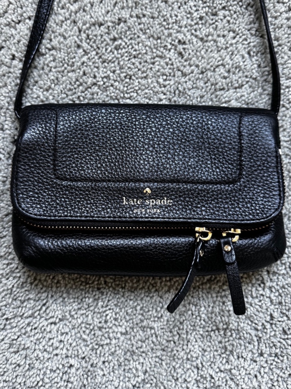 Kate Spade Black Leather Crossbody